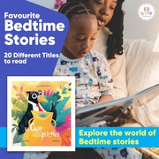 Favourite bedtimes stories are The Crow And The Pitcher